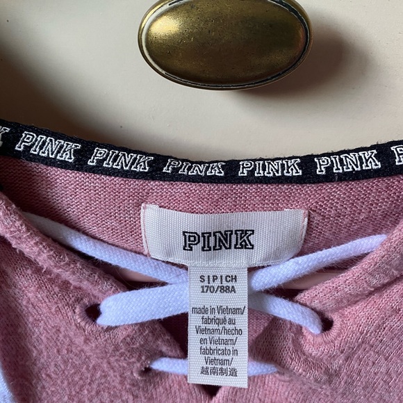 Victoria's Secret PINK Lace-up/tie-up Hoodie - Picture 5 of 6